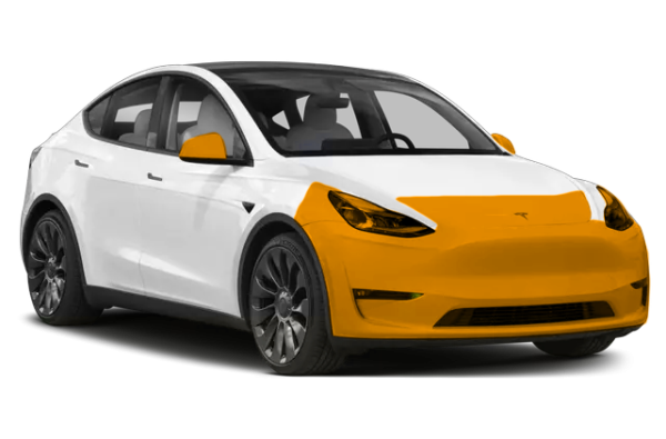 Tesla Model Y partial front ppf